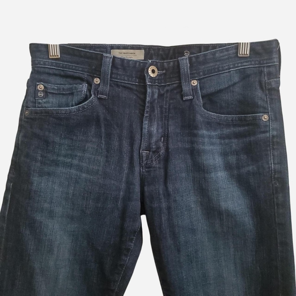 Adriano Goldschmied Mens Jeans 29x34 Blue Matchbox Slim Straight Stretch Denim